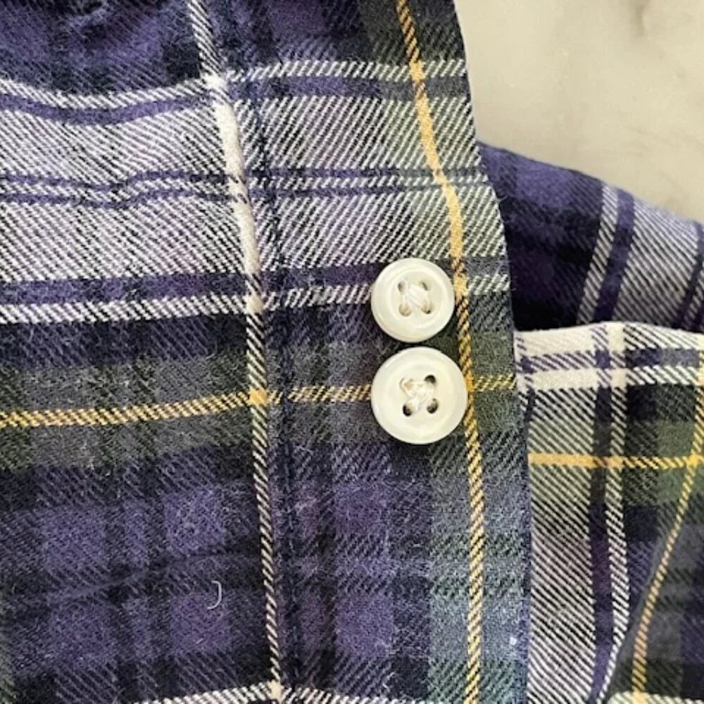 RALPH LAUREN Boys Blue Plaid Tartan Button Down Shirt Long Sleeve 6